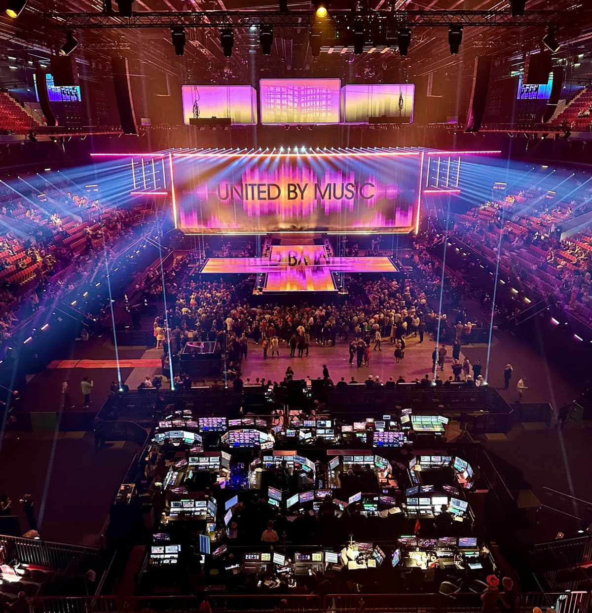 Il palco dell'Eurovision 2024, che inizia domani.