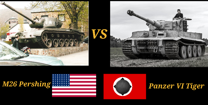 M4 Pershing VS Panzer VI Tiger 