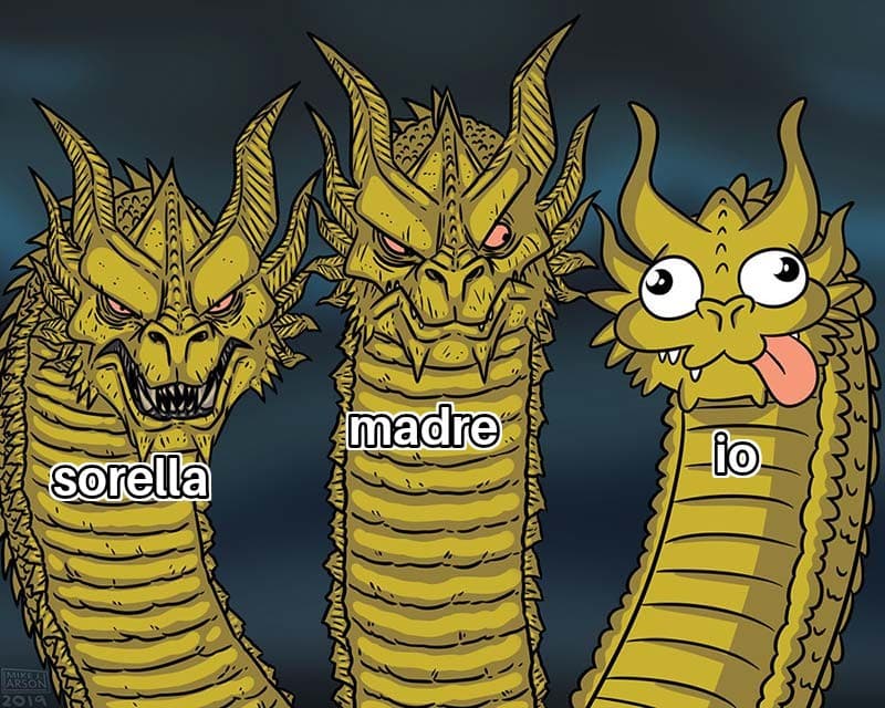 La mia famiglia in un meme