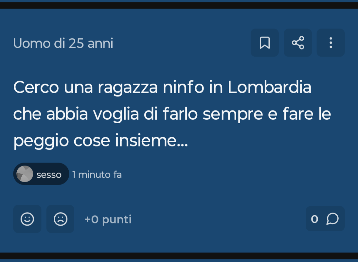 Questa immagine mi ha fatto riflettere