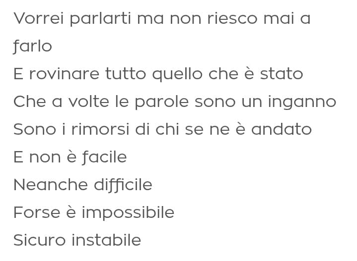 Forse aveva ragione lei quando...